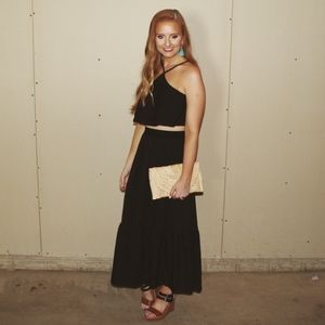 Matching skirt and crop top set